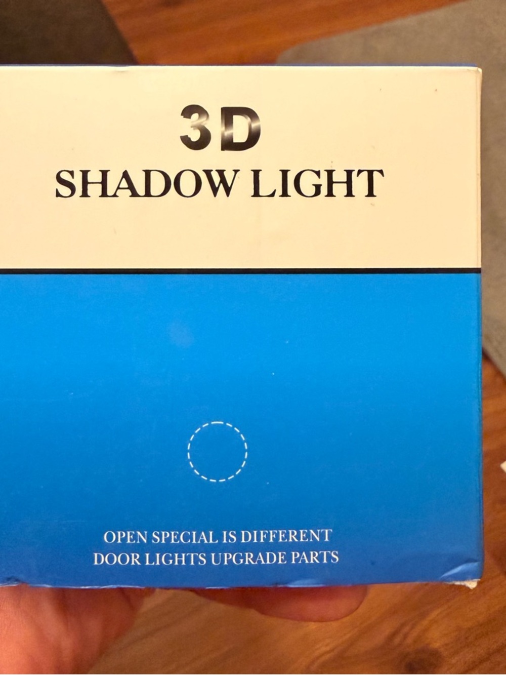 3D Shadow Light - Blue and White Packaging